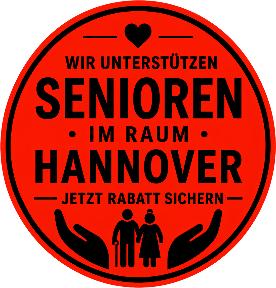 Siegel: Wir unterstützen Senioren im Raum Hannover, jetzt Rabatt sichern
